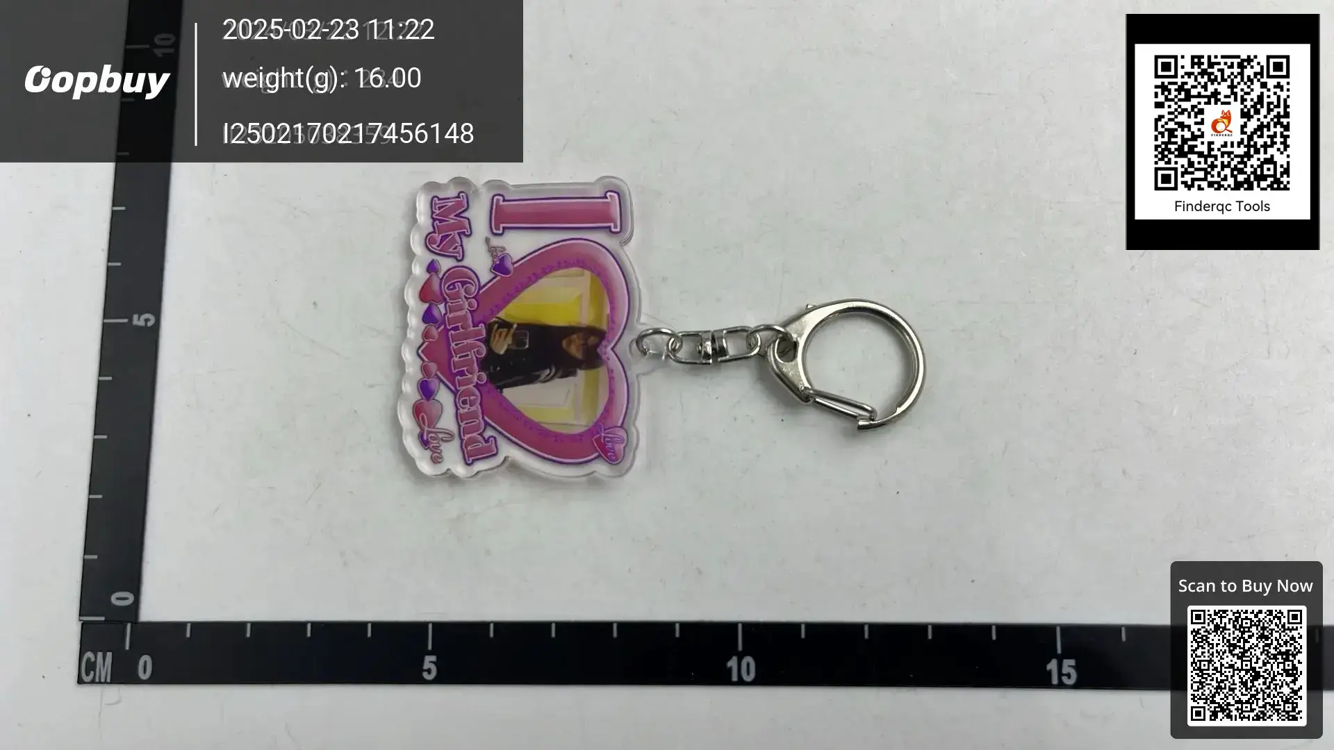 Custom I Love My Boyfriend Girlfriend Heart Keychain for Wom