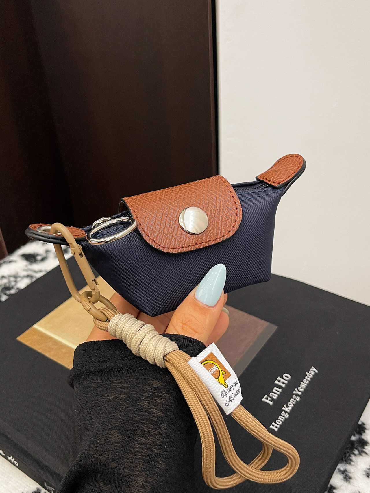 2025 New Nylon Cloth Dumpling Coin Purse Niche High-End Headphone Key Cosmetics Bag Fashion Bag Pendant