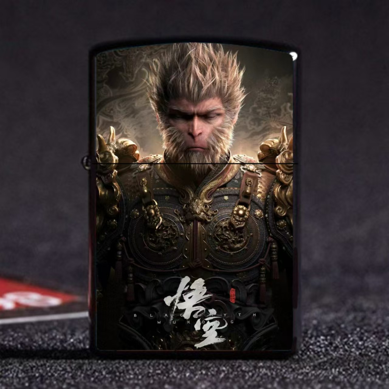 Black Myth Wukong Lighter Game Same Style Sun Wukong Metal Kerosene Windproof Lighter Supports Dropshipping