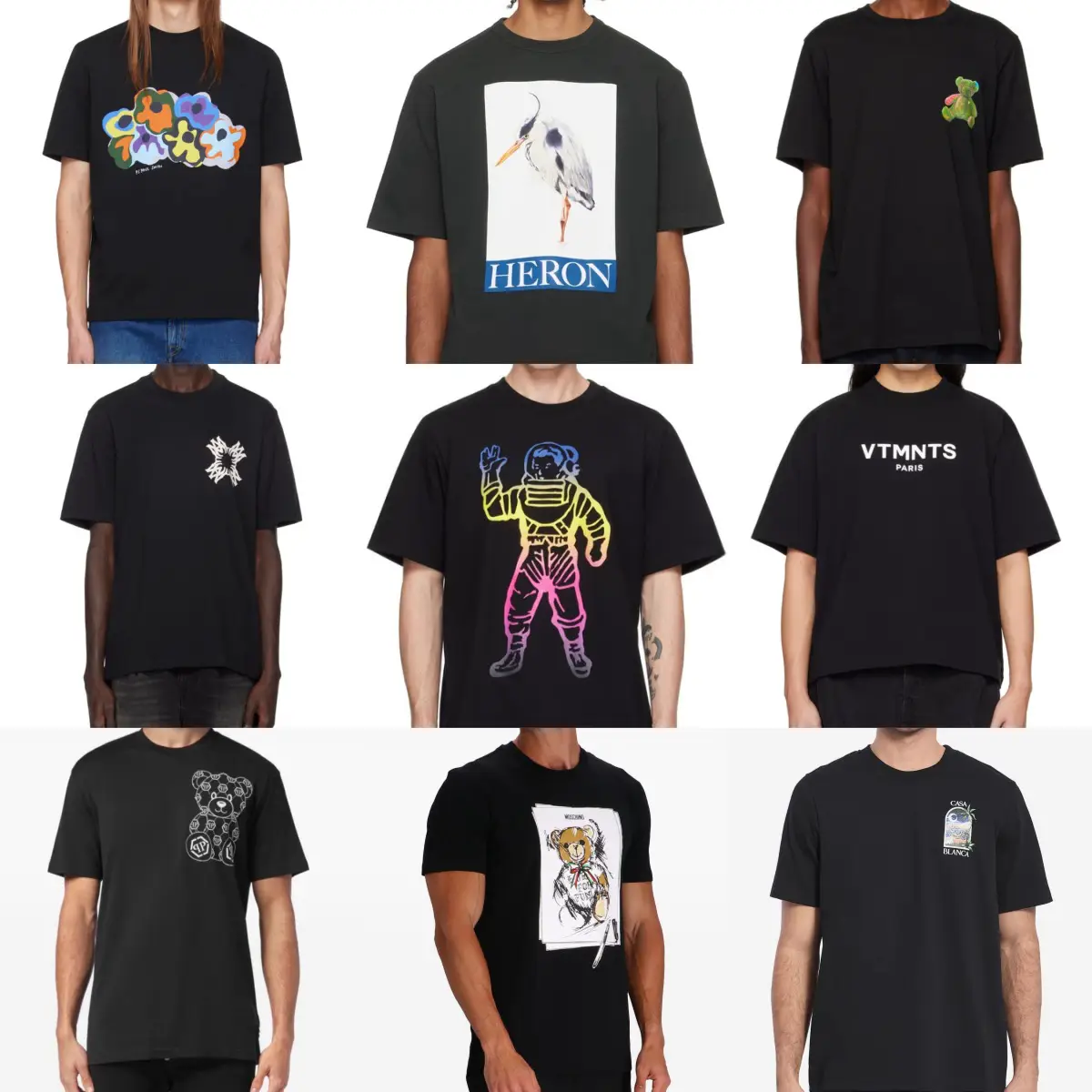Europe and the United States cross-border tide brand cotton short-sleeved t-shirt loose men's high street American trend printing T spot clearance