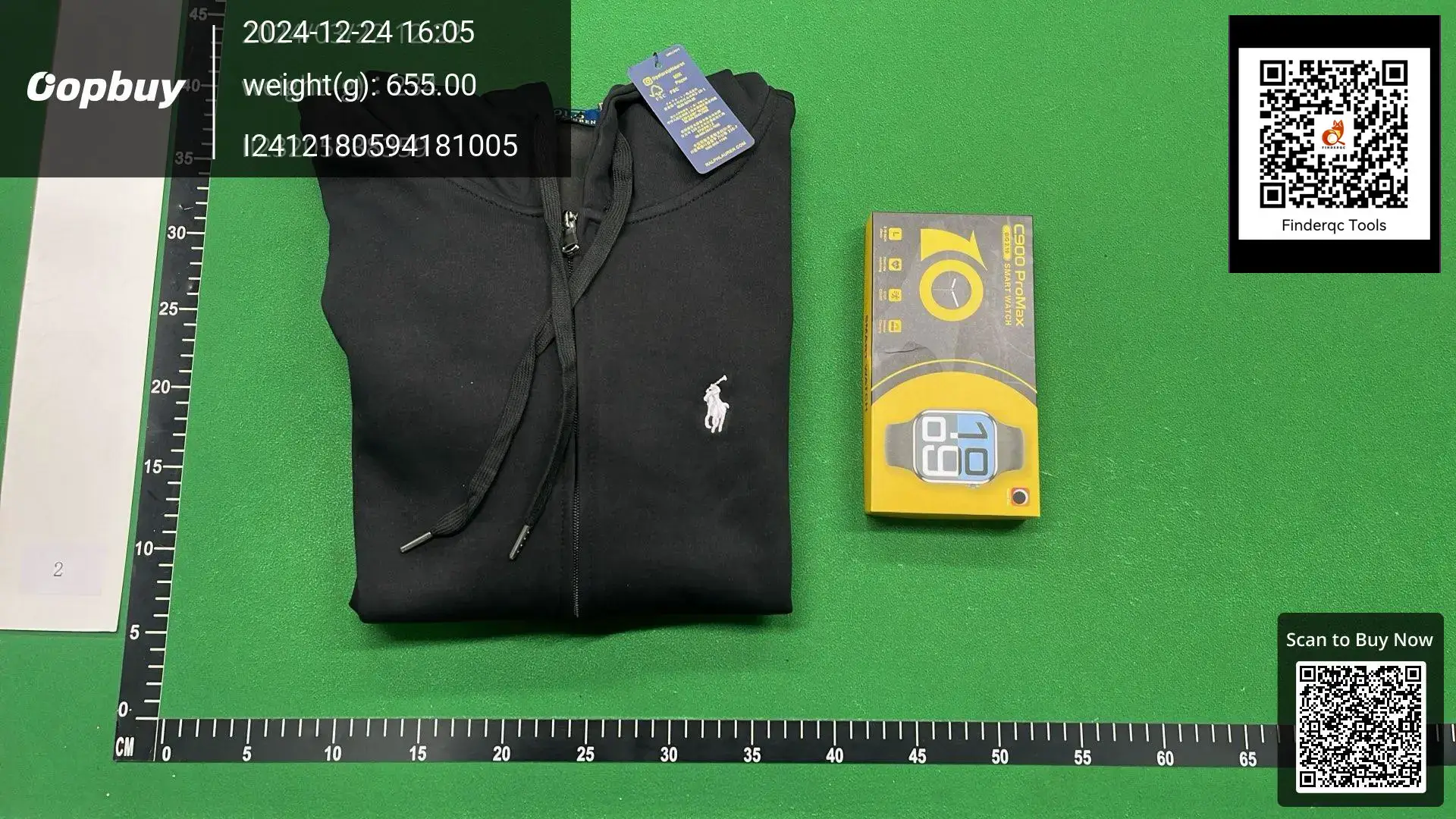 Polo Ralph Lauren Zip Hoodie Black