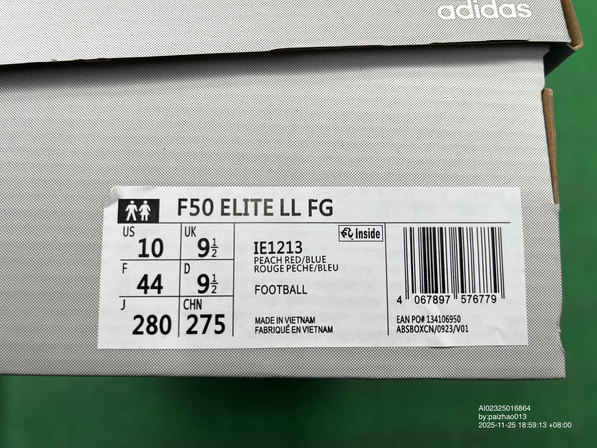 Adidas F50 Elite LL FG Football Shoes Peach Red Blue QC