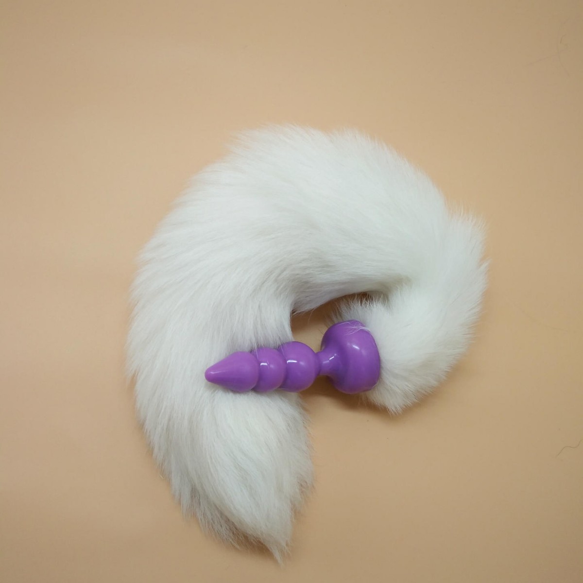 Sex toys New 3 beads soft rubber silicone anal plug back court fun anal plug fox tail manufacturers wholesale