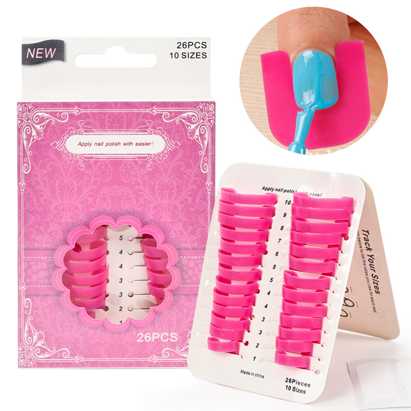 Nail tools Nail Polish glue anti-overflow clip nail edge gradient printing French sticker model anti-overflow auxiliary tool