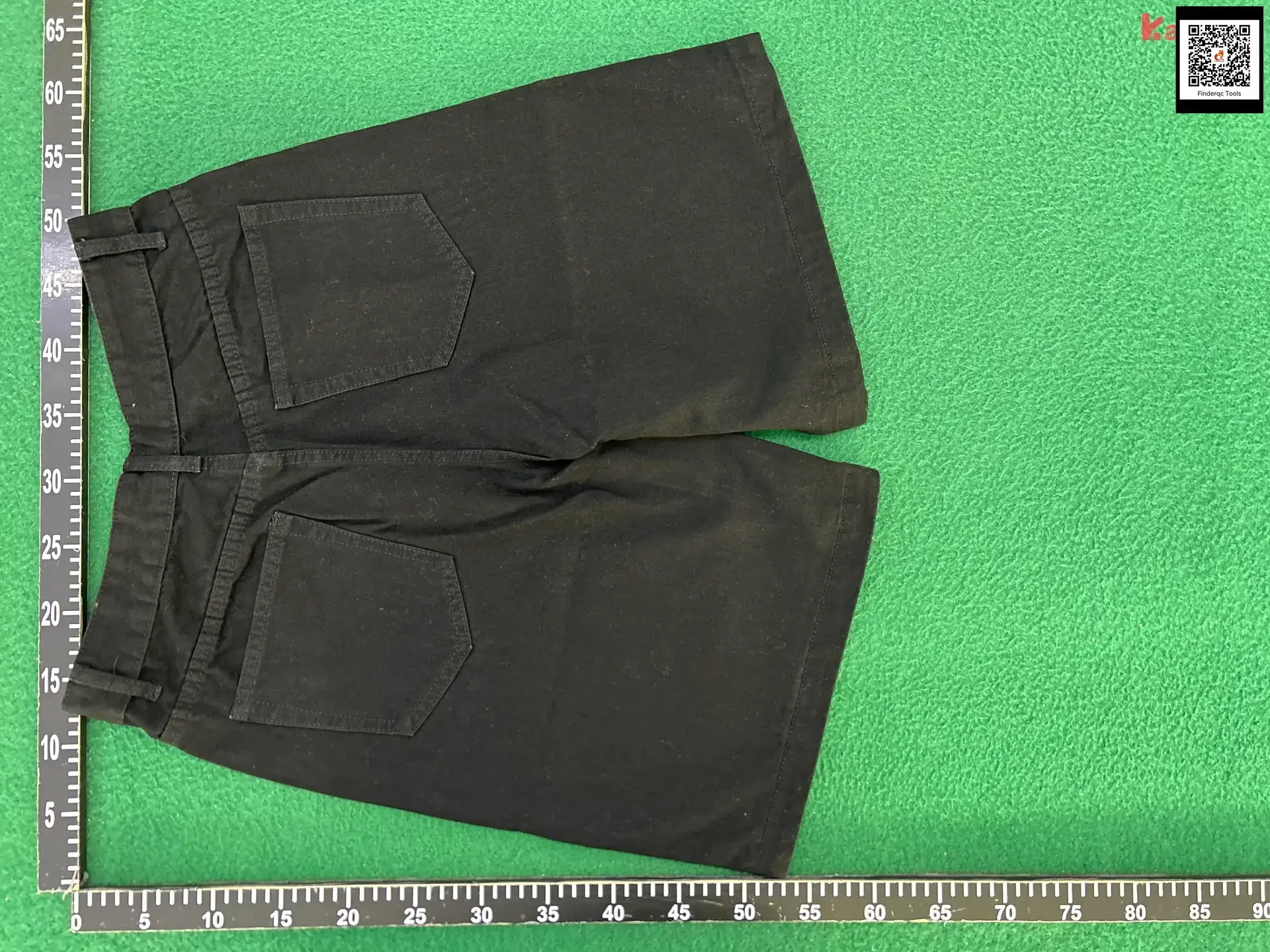 Nirben Men's Black Denim Shorts