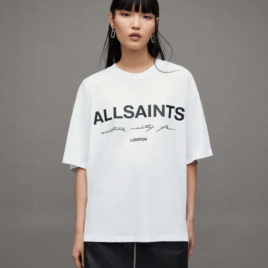 Summer new letter printed short sleeved T-shirt for both men and women, loose and casual versatile top
