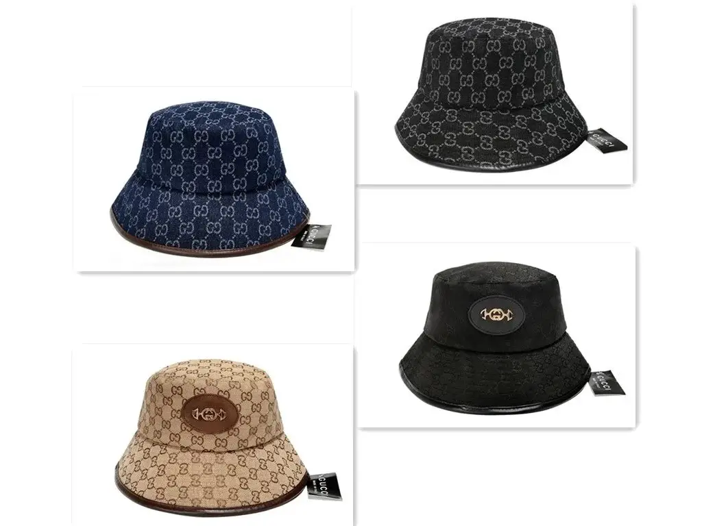 GUCCI Bucket Hat 新款渔夫帽子 男女防晒帽百搭遮阳帽桶帽盆帽 hiphop港风休闲帽旅游潮帽跨境电商爆款