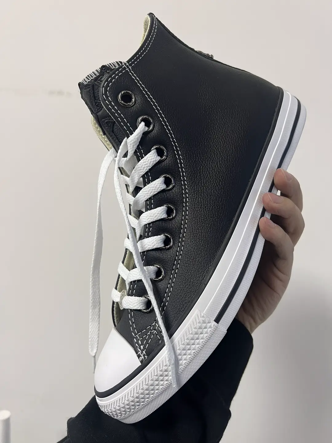 Remake Handmade Custom Cross-Stitch Shoe Patch Eyelet Buckle High-Top Shoes Croc Style Rivet Distressed Trendy Shoes