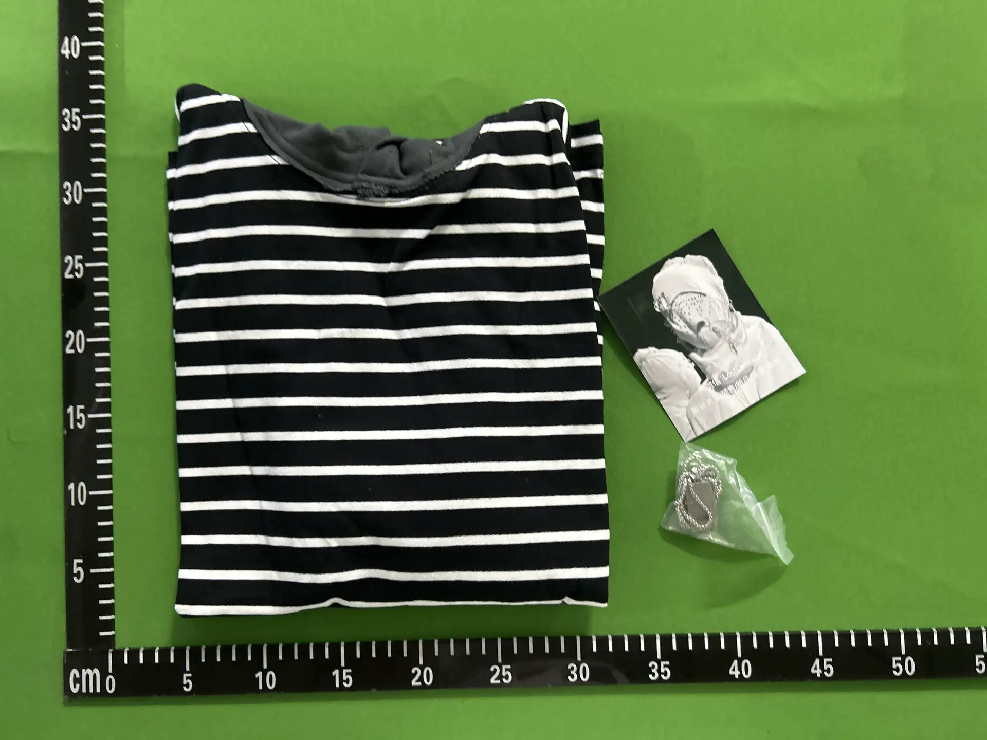 Exclusive in Stock! Undercover06Sst Striped Hooded Kluas Printed Short-Sleeve Shirt