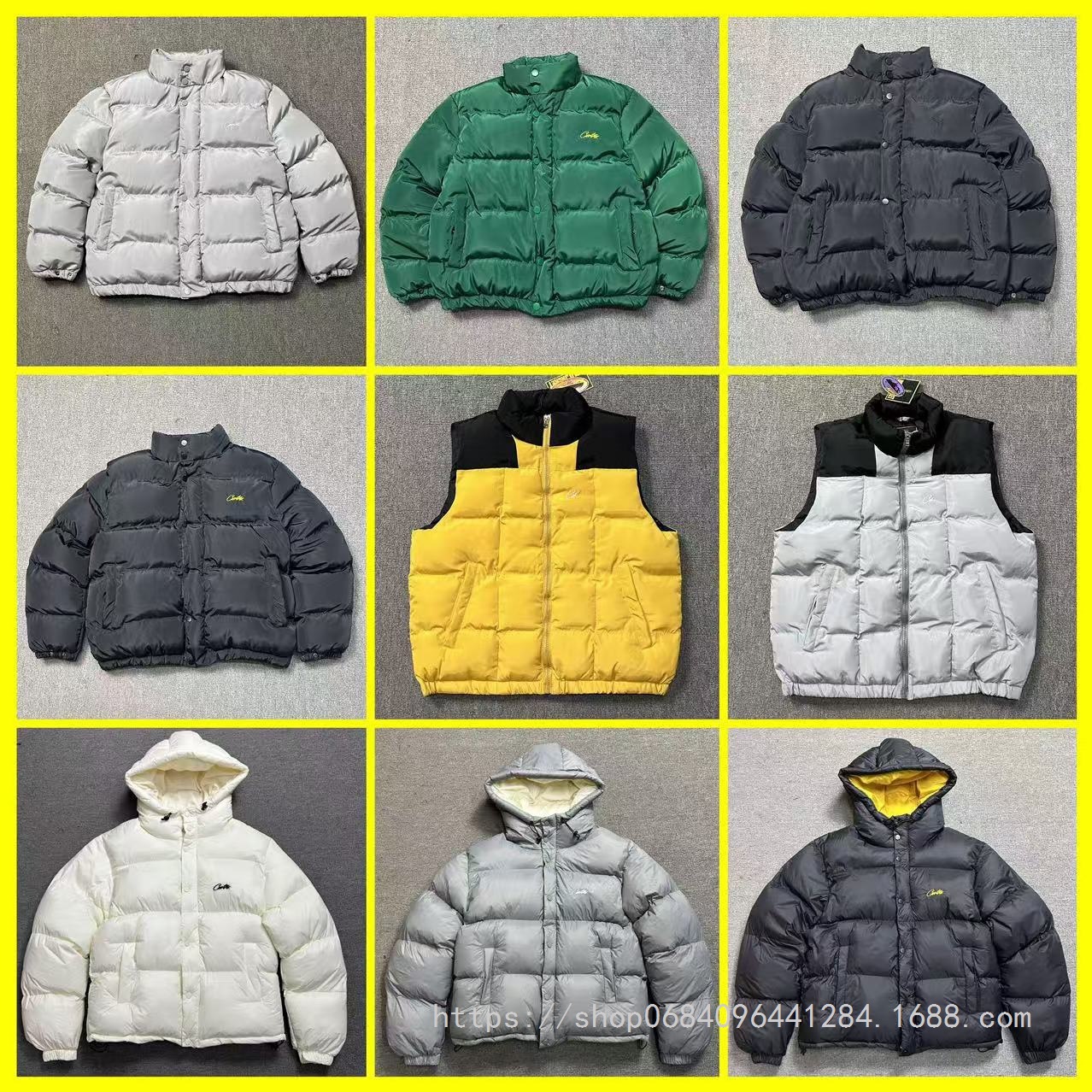 Cross-Border Corteiz Alcatraz Men's and Women's Thickened Trendy Brand Hooded Loose Couple's Warm Cotton Jacket Coat