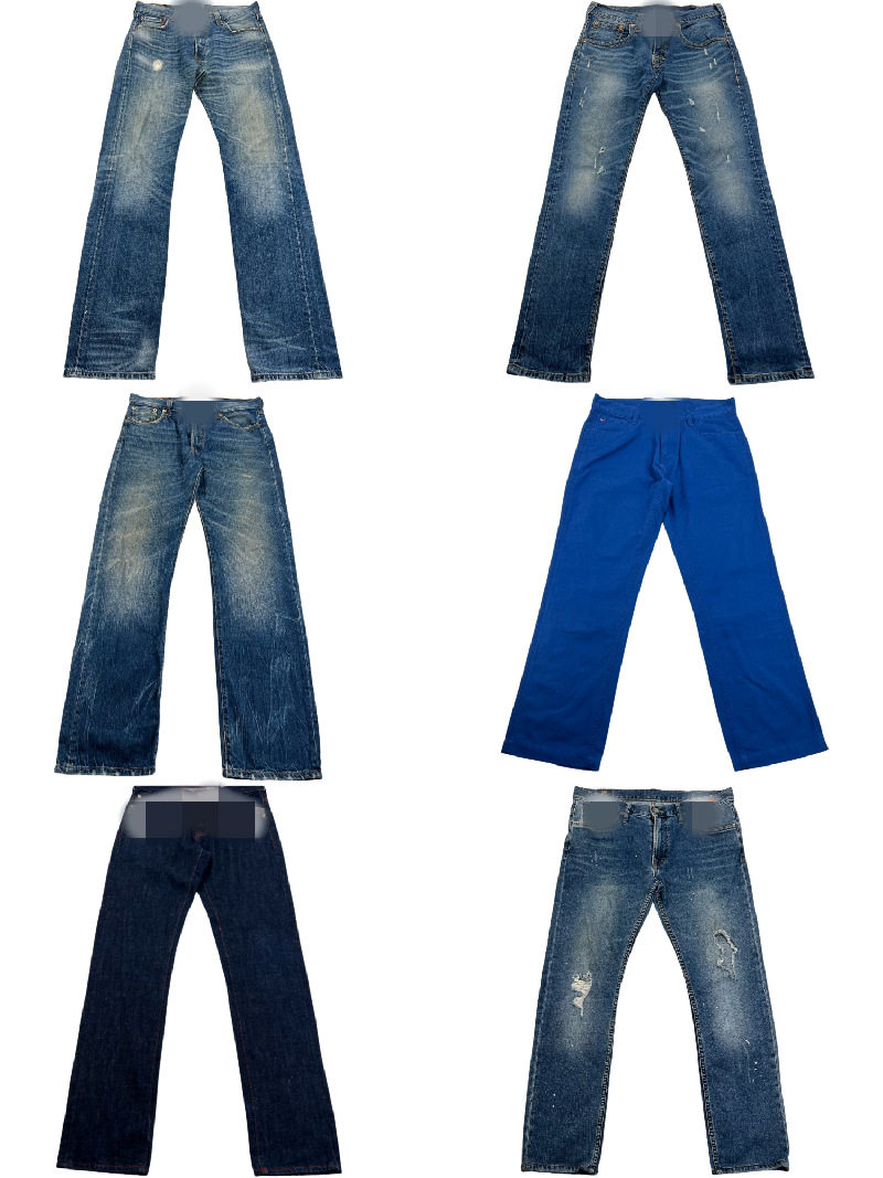 Vintage American Retro Distressed Work Pants, Amekaji Style Unisex Straight-Leg Trousers A7 Foto QC de TAOBAO na Qualit.ly