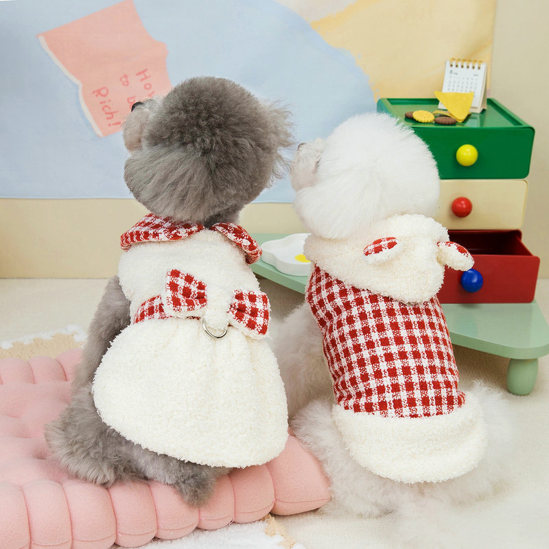 Dog Couple Clothes Pet Clothes Autumn and Winter Cat Clothes VIP Bixiong Teddy Clothes 24 Splendid Couple Cotton Clothes