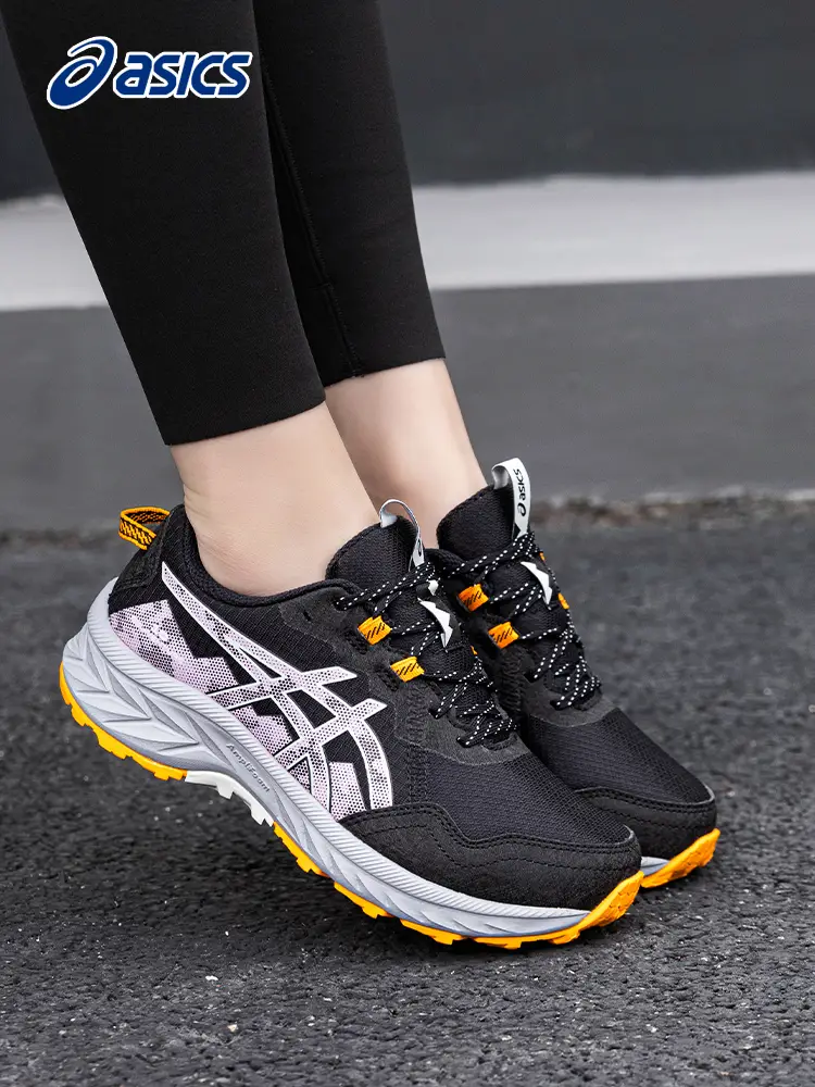Asics Running Shoes Women's Shoes Summer New arrival Venture 10 Outdoor Cross-Country Sports Shoes Women's Shock Absorption