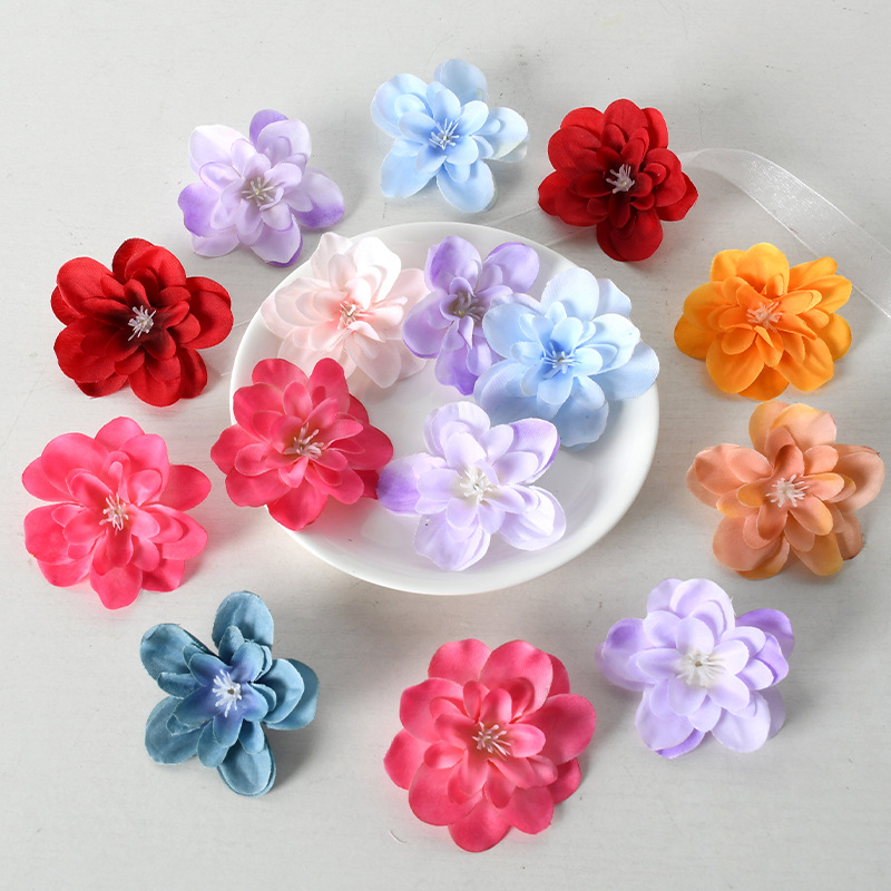 Artificial Delphinium Flower Heads DIY Material Kit for Hairpin Flowers, Hanfu Wedding Favors, Gift Boxes, Photography Arrangements, and Decorations