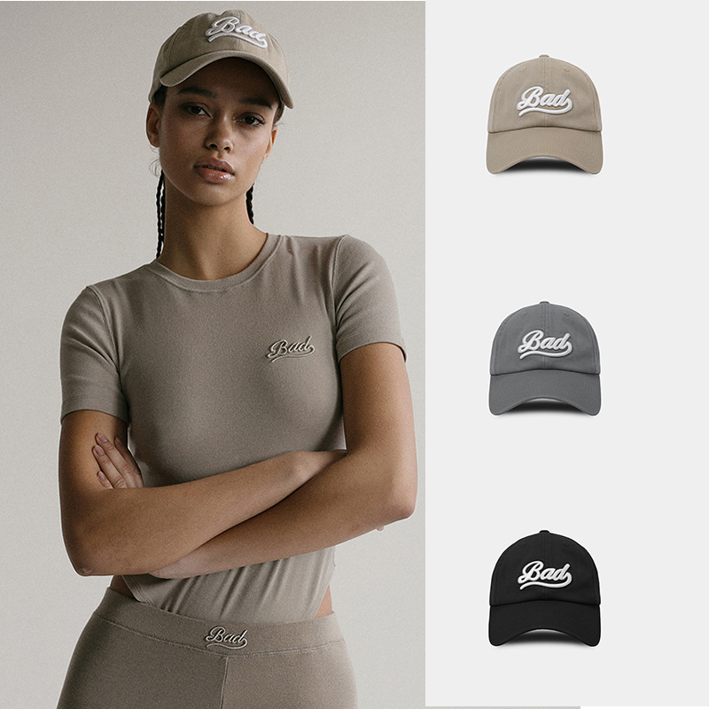 Korean Badblood Bcac Hat Women's Letter Embroidered Peaked Cap Simple Fashion American Sexy Niche Street