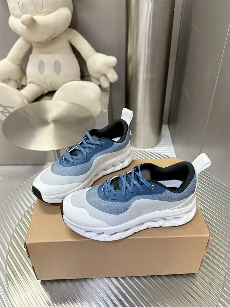 Yang Mi's 3D hollowed out thick soled height increasing casual shoes, breathable color block mesh shoes, versatile sports shoes