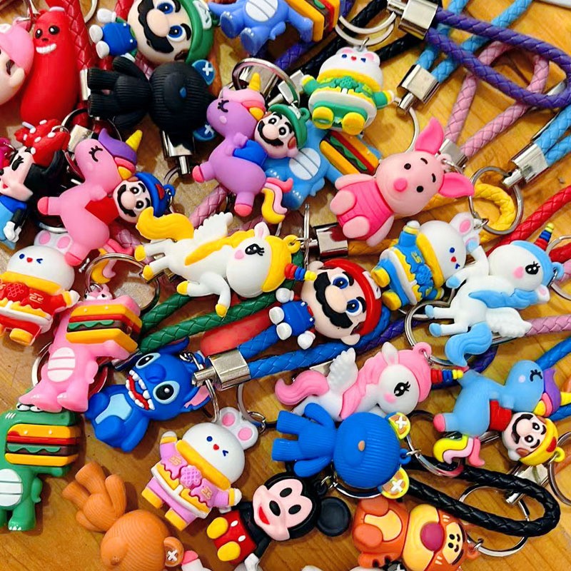 Cheap Gifts New Animal City Pendant Cartoon Pvc Doll Keychain Couple Bag Pendant Trendy Toy Gift
