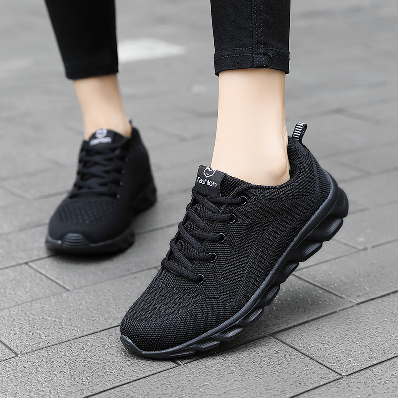New Cold-Adhesive Women's Shoes for Cross-Border Trade, Lightweight Soft-Soled Outdoor Sports and Casual Shoes, Women's Mesh Breathable Comfortable Running Shoes for Spring