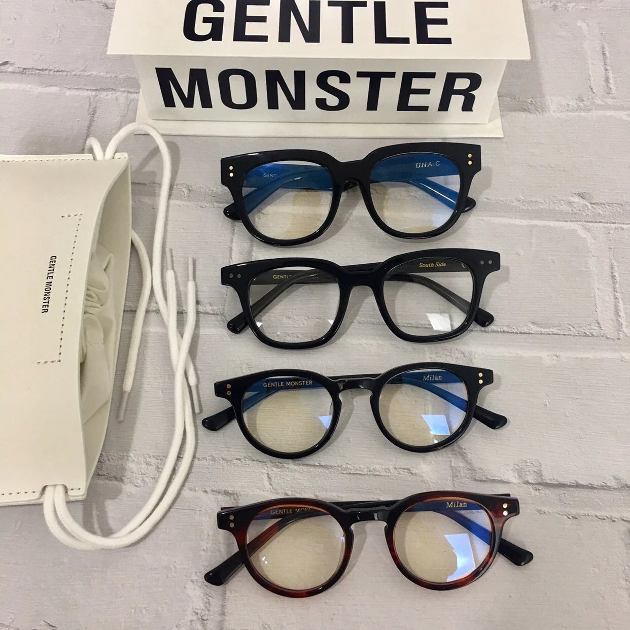 包邮GENTLE MONSTER  Milan South Side复古GM网红爆款黑框圆框近视平光眼镜架框男女情侣 QC-Foto von WEIDIAN auf Qualit.ly
