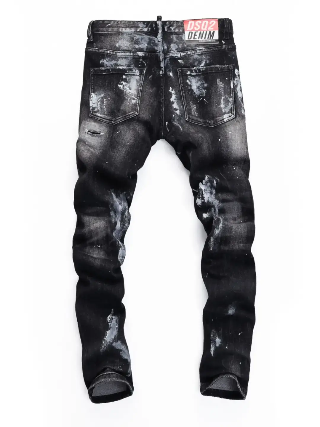 2025 Spring and Summer New arrival Patch Skinny Jeans silm Men Dark Blue Trendy Nightclub Hong Kong Style Guangzhou Tight High Quality D2