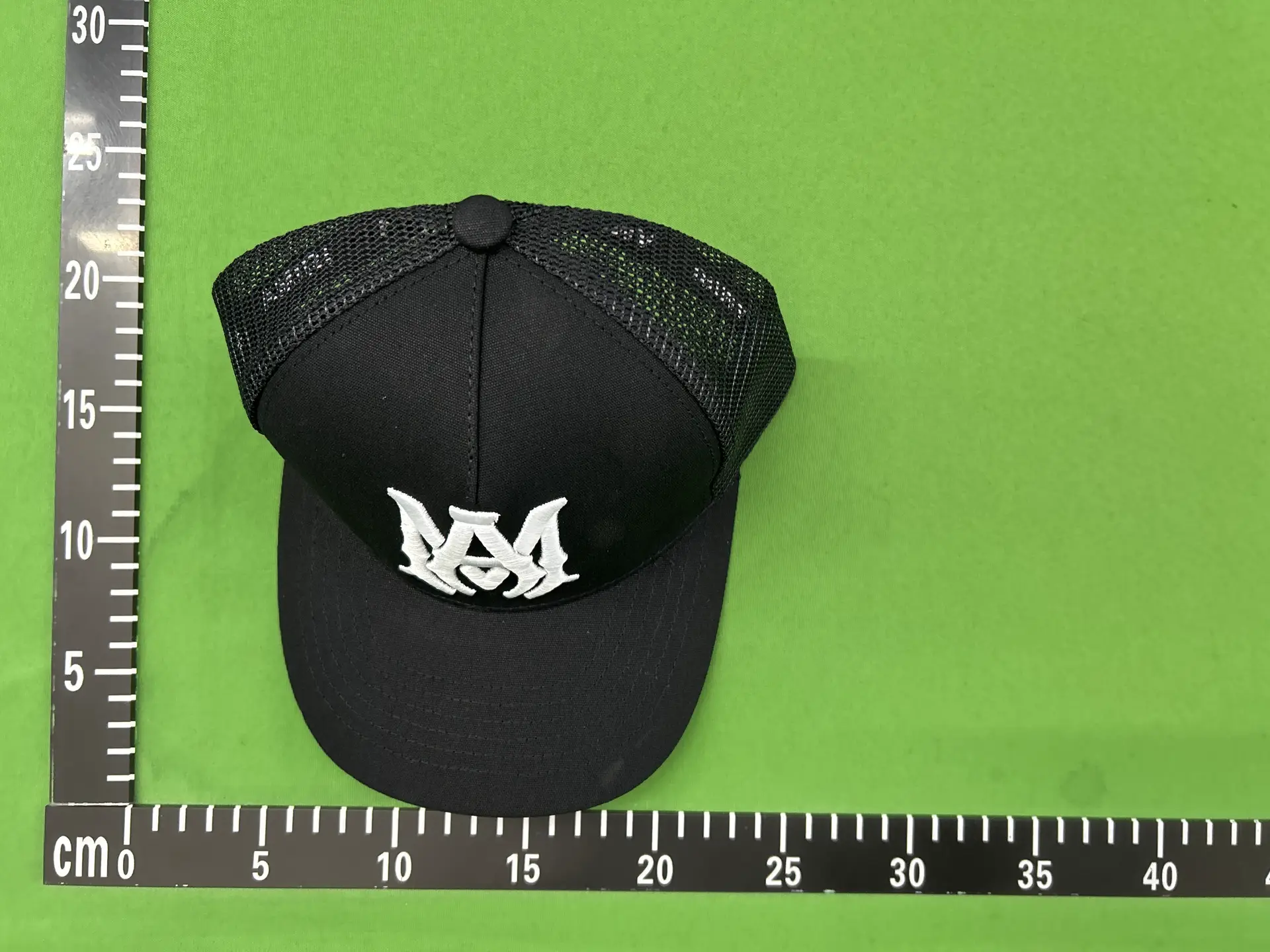 Amiri Black Trucker Hat