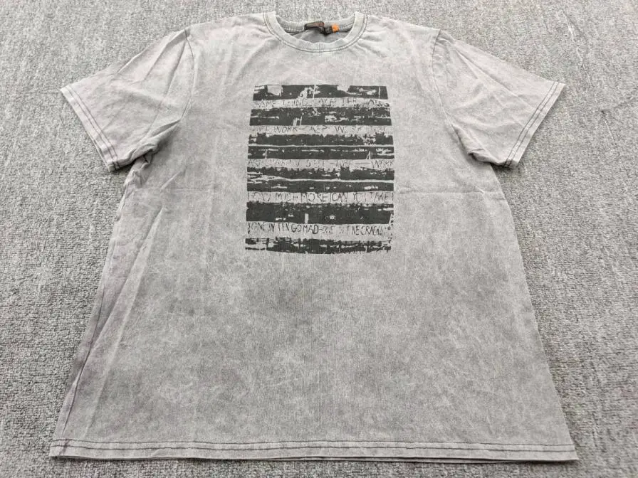 Lmyer Undercover 03 Witch Season Bullet Screen Archive Single Item Washed Vintage Print T-Shirt Short Sleeve