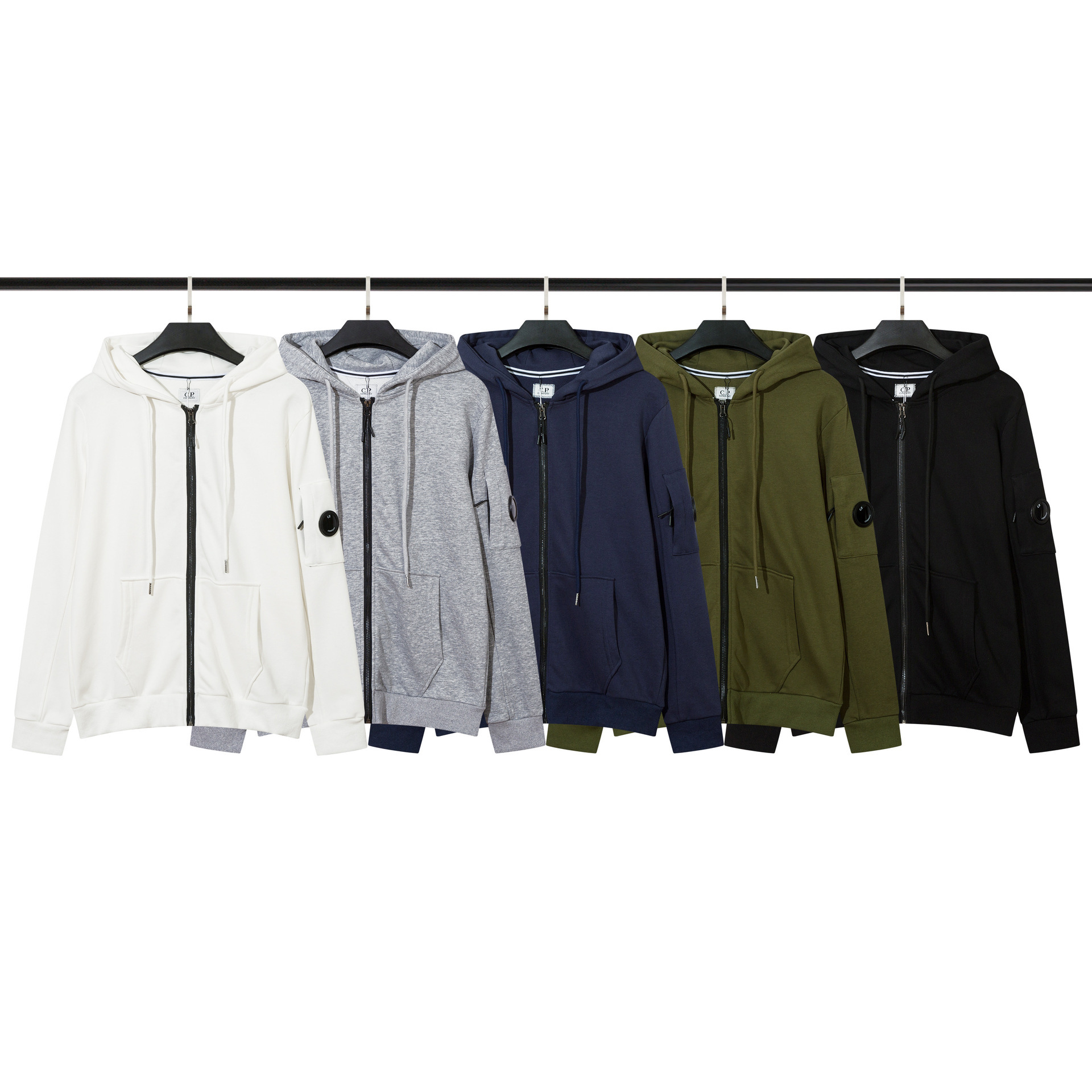 C.P Lens Sweatshirt Company Lens Hooded Sweatshirt European and American Functional Cp Zipper Jacket Trendy