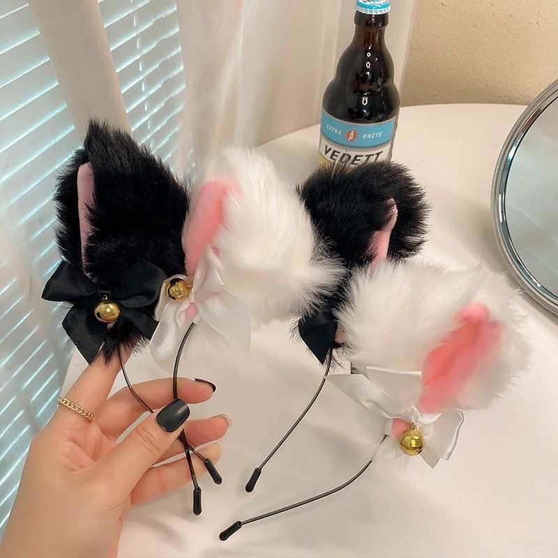 Explosions Cat Ears Hairband Collar Girl Cat Hairpin Headwear Personality Garden Ornaments Funny Hairpin Cos
