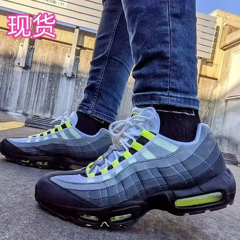 【New Arrival】New Men's Shoes Shock-Absorbing Full Air Cushion Running Shoes Unisex Black Gray Comfortable New Sports Shoes