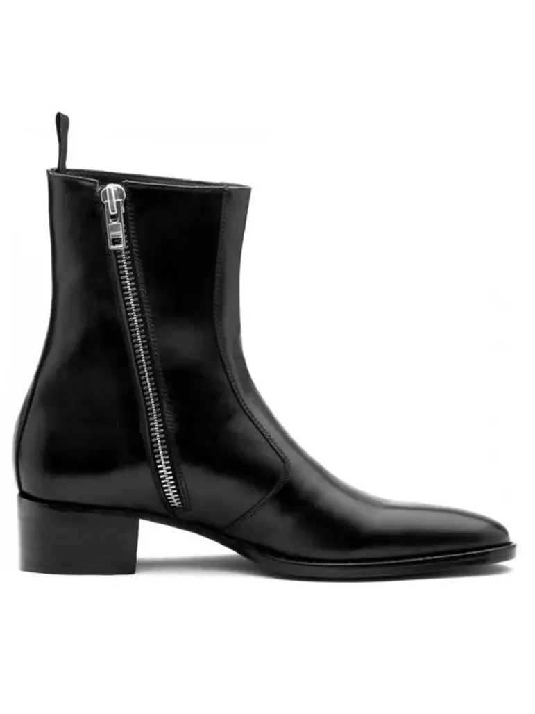 Chelsea 2025 Spring/Summer European and American New Style Height-Increasing Pointed-Toe Fashion Martin Boots
