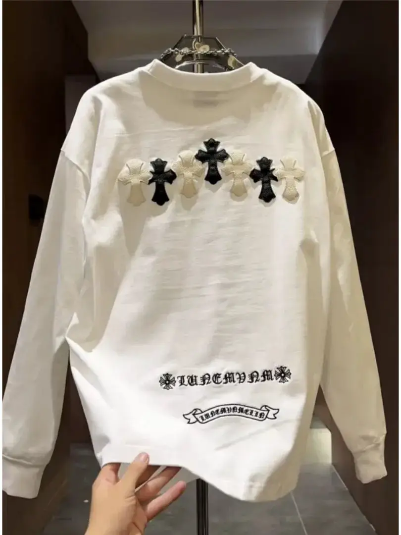 Ke Luo Heart round neck hoodie