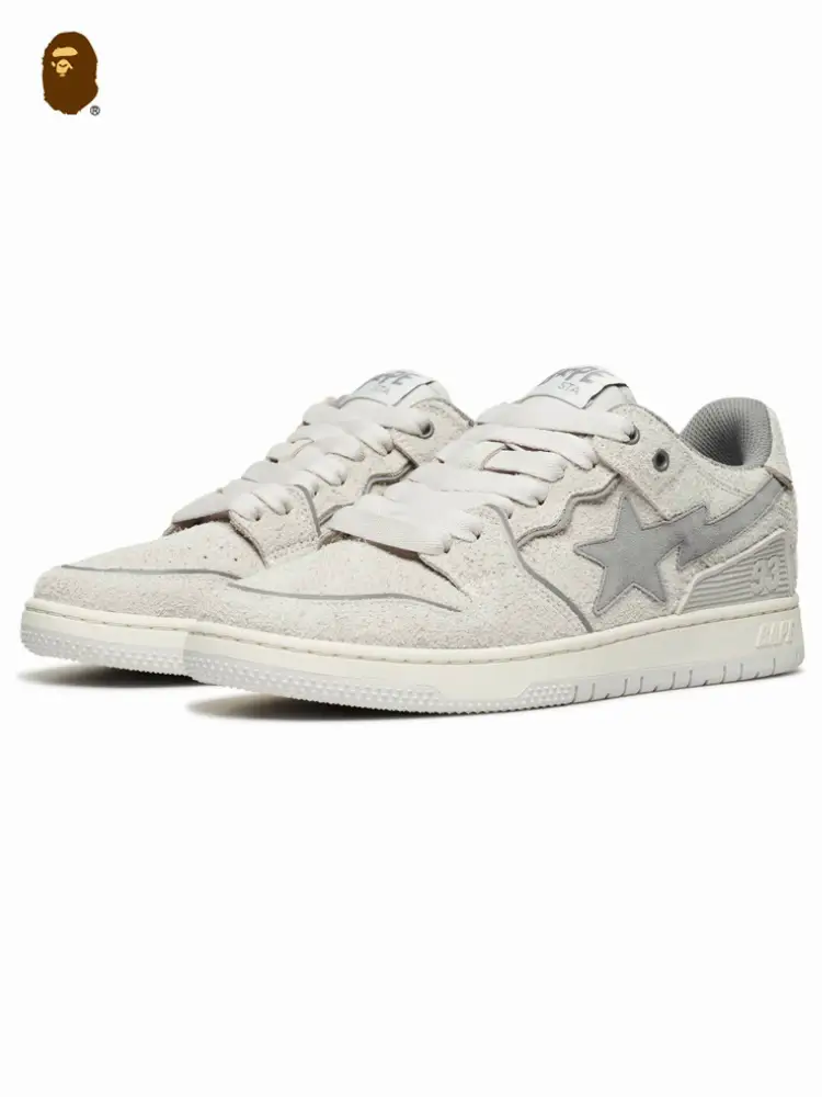 Bape Sk8 Sta Men's Shoes Fall and winter Star Logo Suede Casual Shoes 191312 N