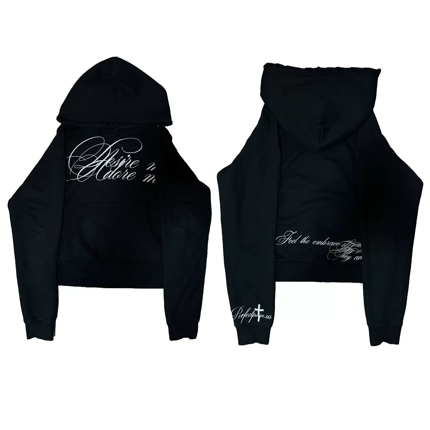 Cross border European and American long sleeved hooded sweatshirt, dark retro punk printed jacket, y2k street trend ins