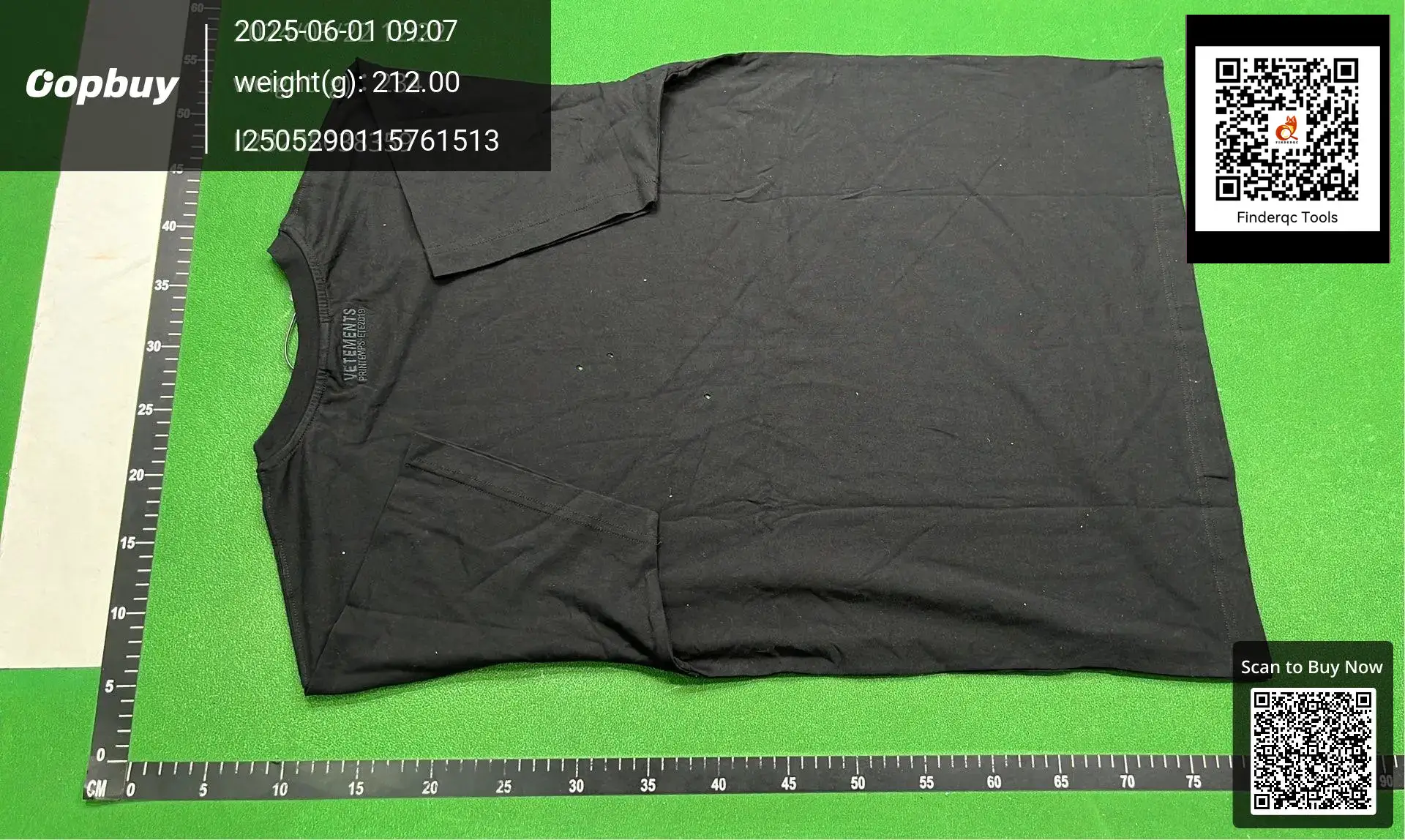 Kjia Made In Stock Vtm 19Ss Target Tee Black and White Target Destruction Short Sleeve
