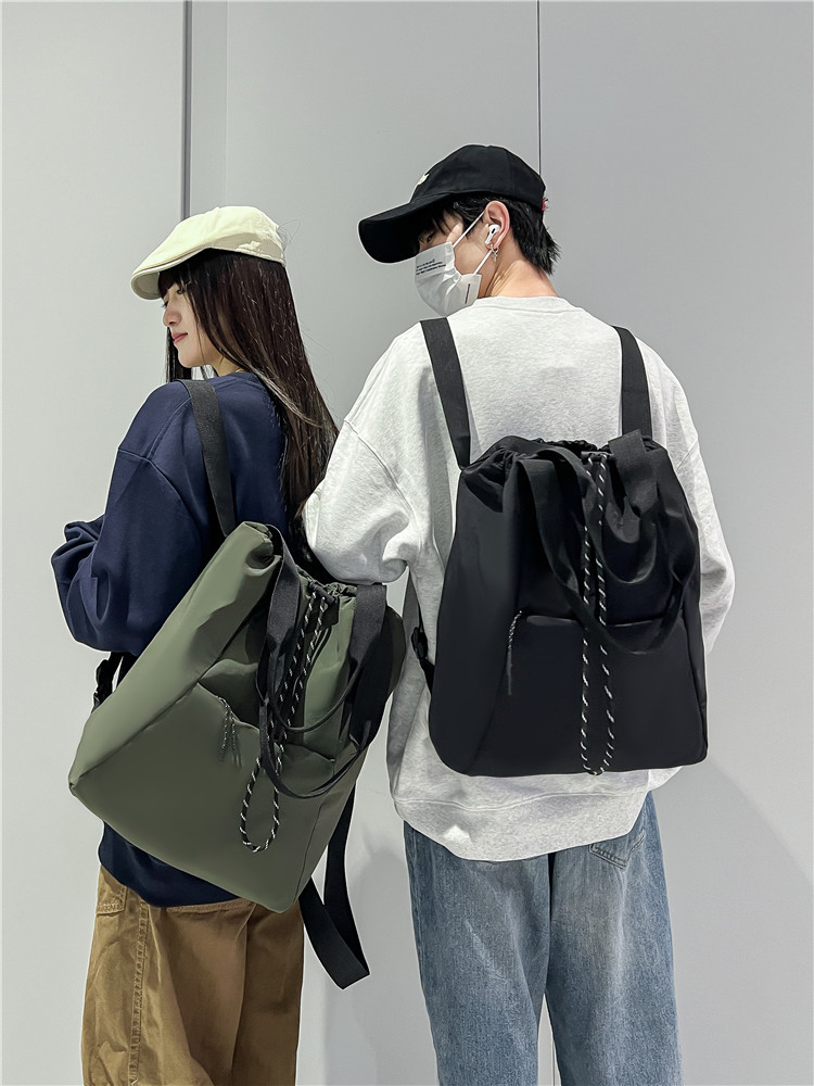 Lightweight Drawstring Multi-purpose Backpack 2025 Autumn and Winter New Large Capacity Sports Bag Single Shoulder Niche Bucket Bag