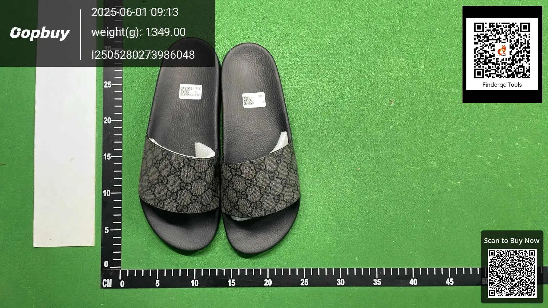 Gucci GG Monogram Slide Sandals