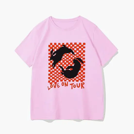 Letter Red Lips Character Hot European and American Printed Short-Sleeved Crop Top European and American Punk Street Harajuku Style