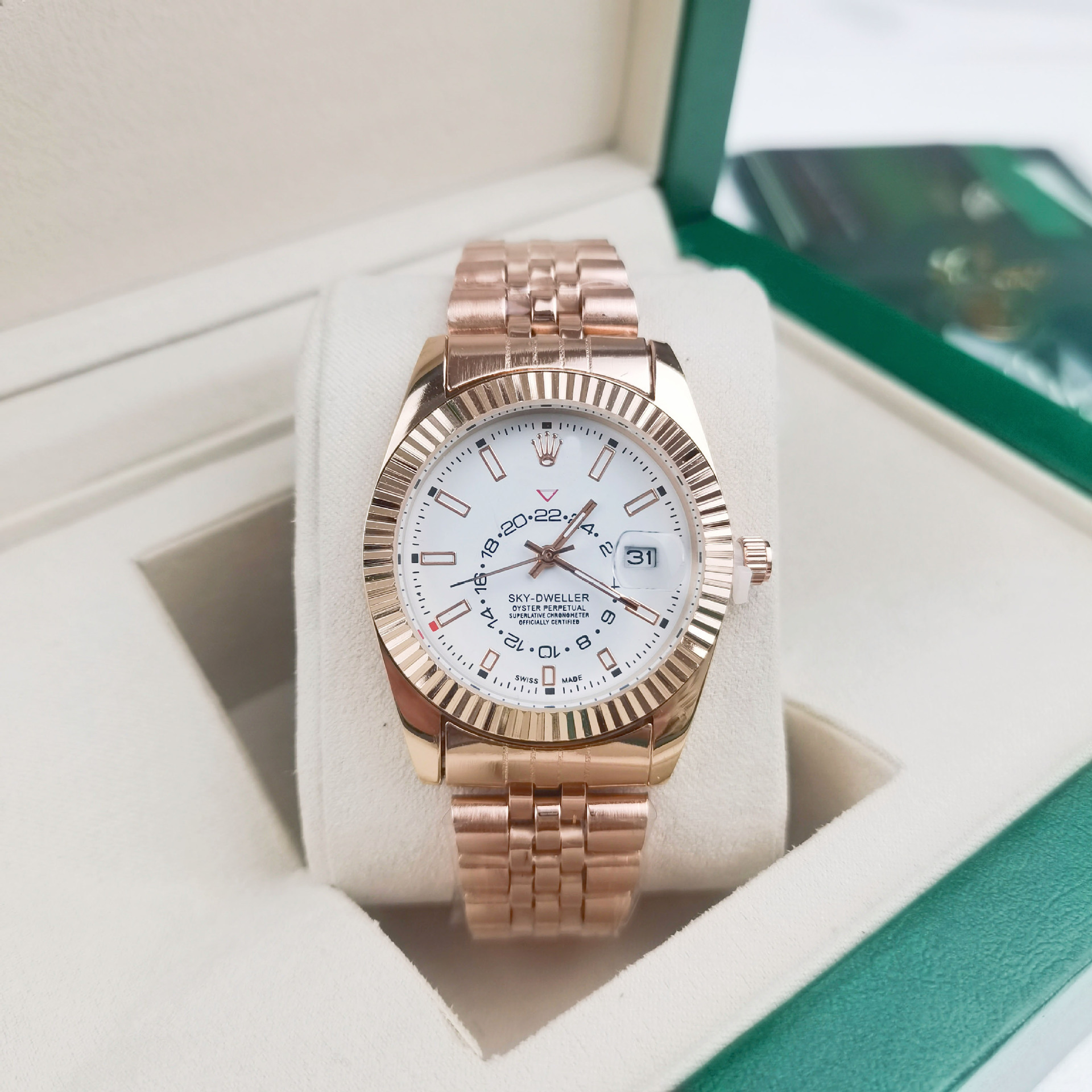 Shopee Dropshipping Skywalker Fully Automatic Quartz Watch Tropical Calendar Business Men's Watch Watch Cross-Border