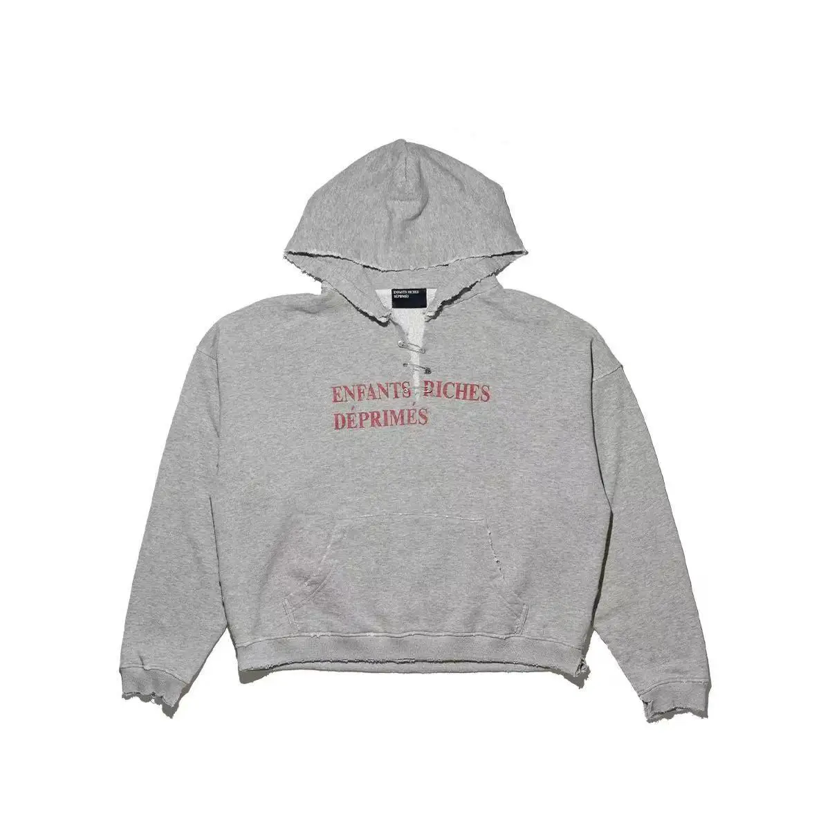 Melancholic Rich Second Generation Erd Sketch Graffiti Cross-Border New High Street Trendy Brand Loose Casual Sweatshirt T-Shirt Printed Cotton