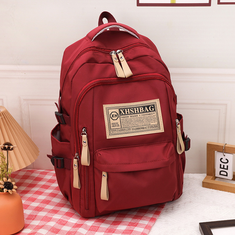 Schoolbag female large capacity male high school junior high school student backpack primary school student 4-6 grade college student backpack