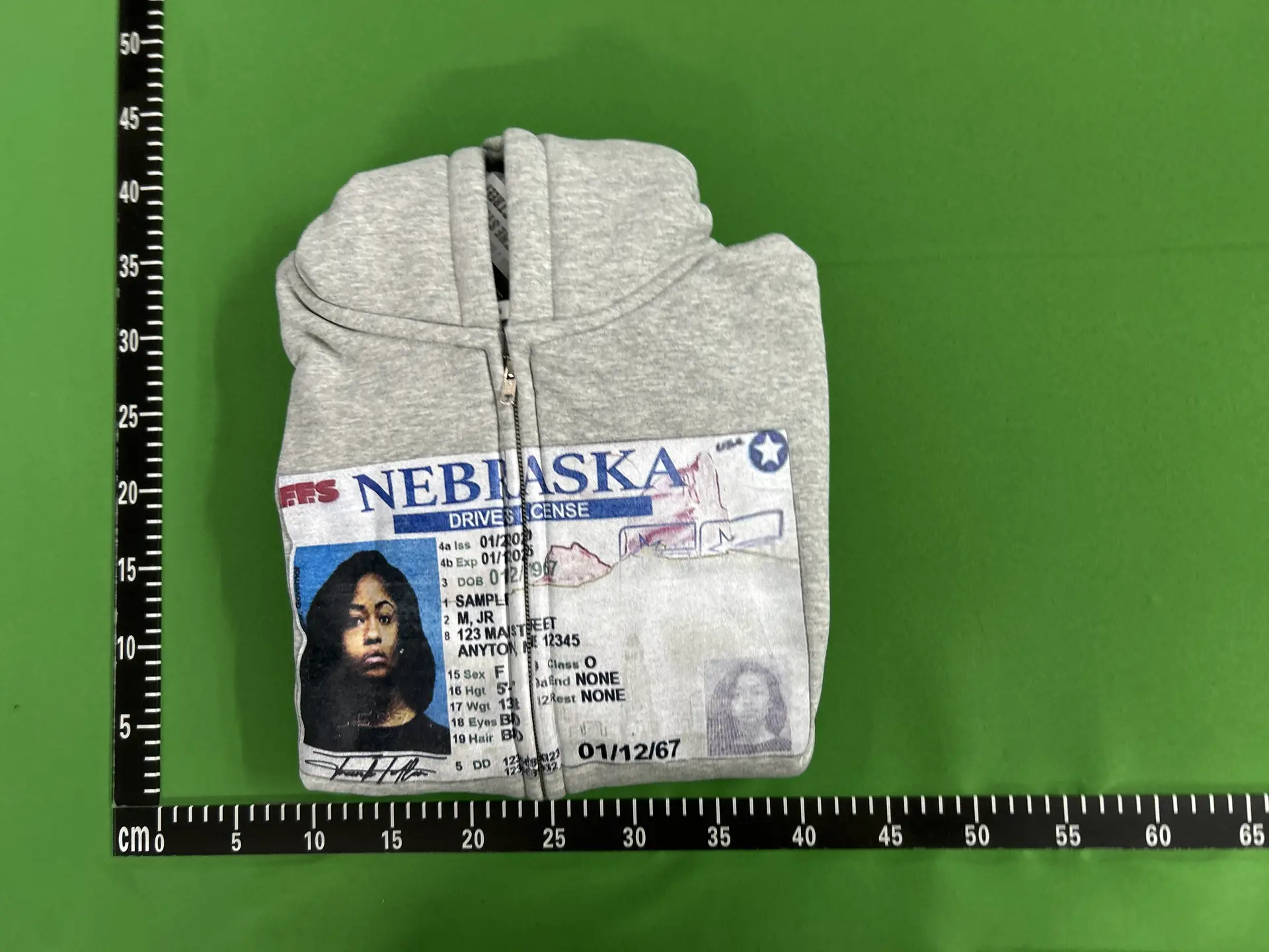 Nebraska Driver License Graphic Hoodie