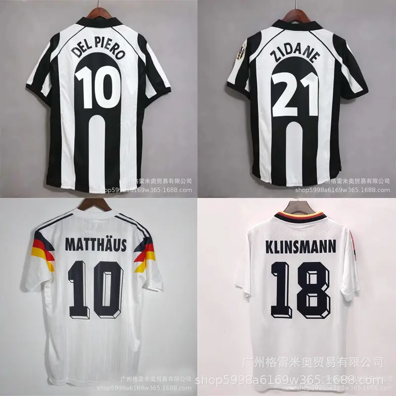 Vintage jersey ball player collection 2006 AC Milan No. 22 Kaka 17-18 Real M No. 7 Ronaldo soccer jersey