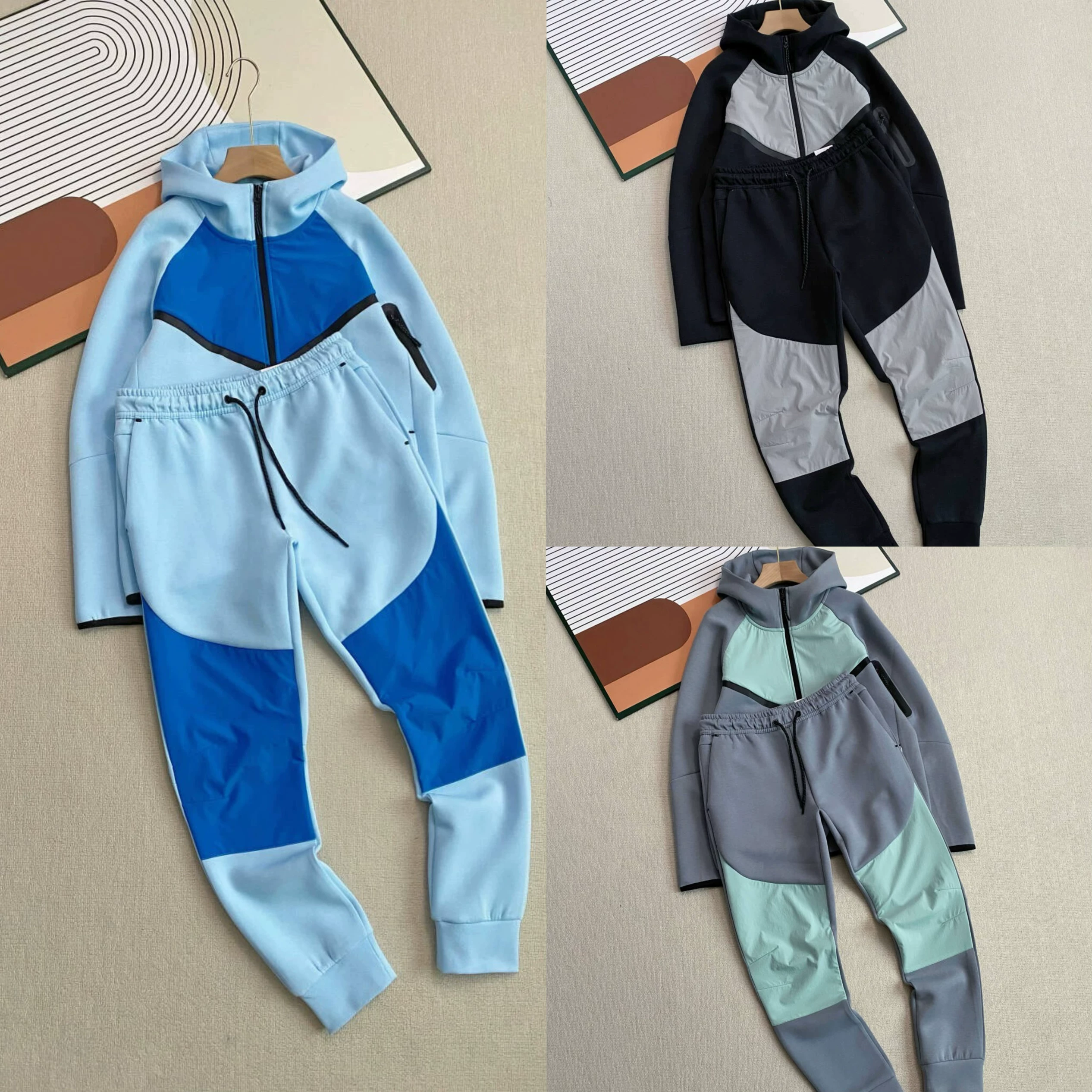 Set 2025 Spring and Autumn New Men's and Women's Same Style Hooded Zipper cardigan, Hoodie, Jacket, Casual Sports Set