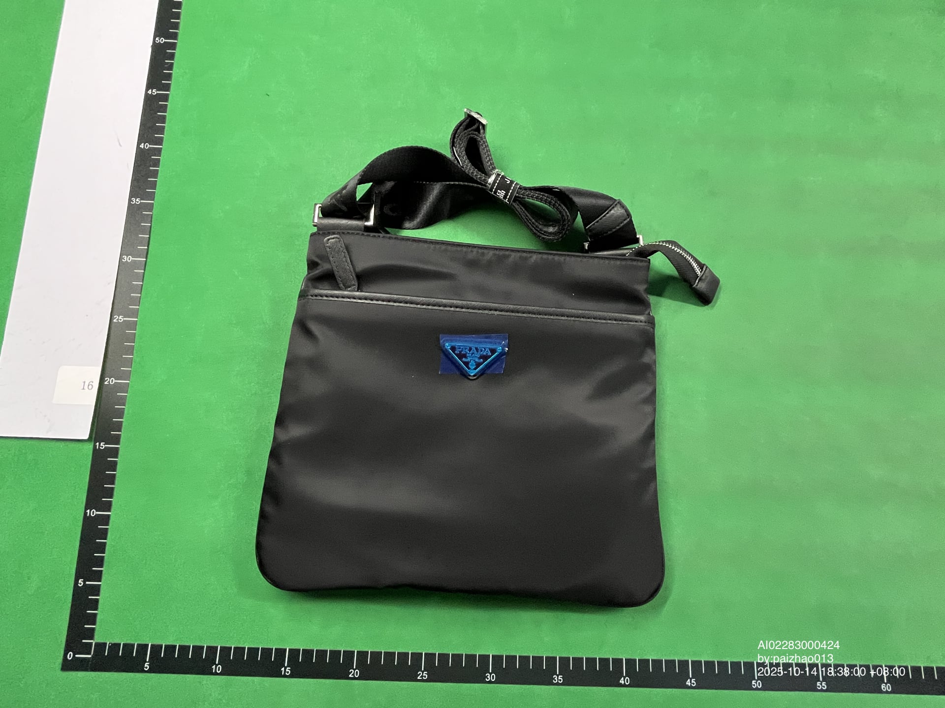 Prada Nylon Shoulder Bag Black QC