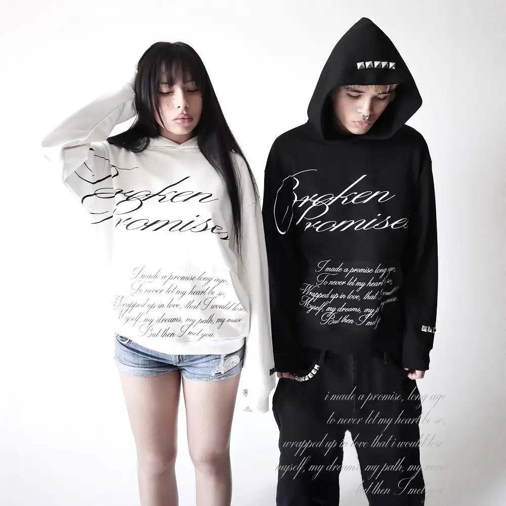 European and American Ins Dark Printed Sweatshirt Long-Sleeved Pullover Hoodie Retro Jacket Round Neck Long-Sleeved Street Trendy Y2K