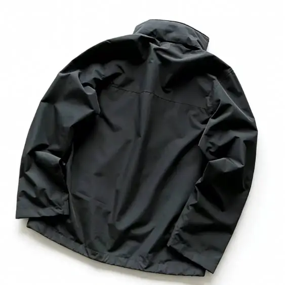 Left Side Embroidered with Three Elements, Same Plate Buttons, Two Sleeves with Three White Vertical Stripes, Two-Color Stand-Up Collar Jacket 77040320
