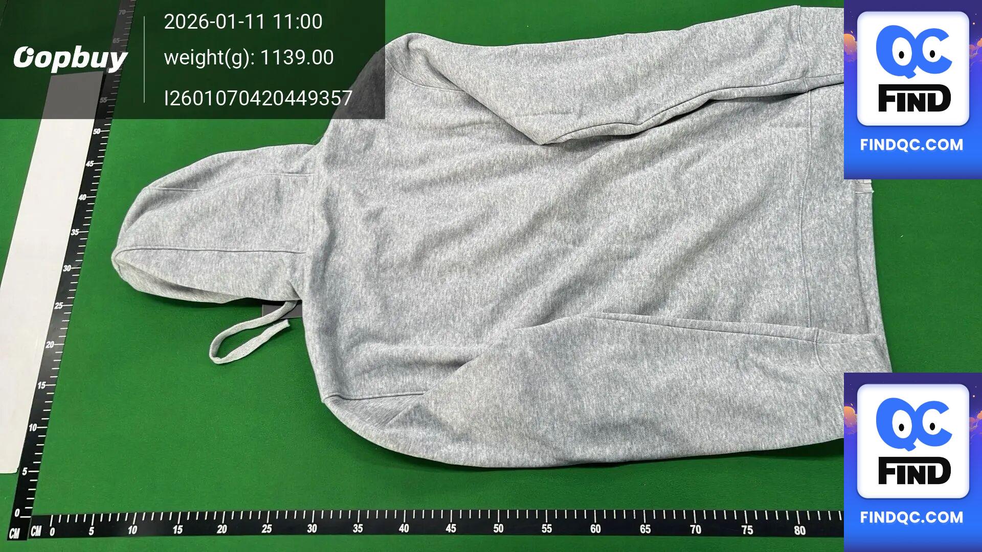 Nike Men's Full Zip Hoodie Grey QC