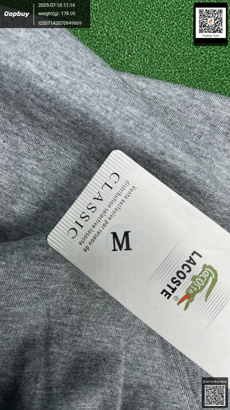 Lacoste Men's Classic Fit Cotton T-Shirt Grey
