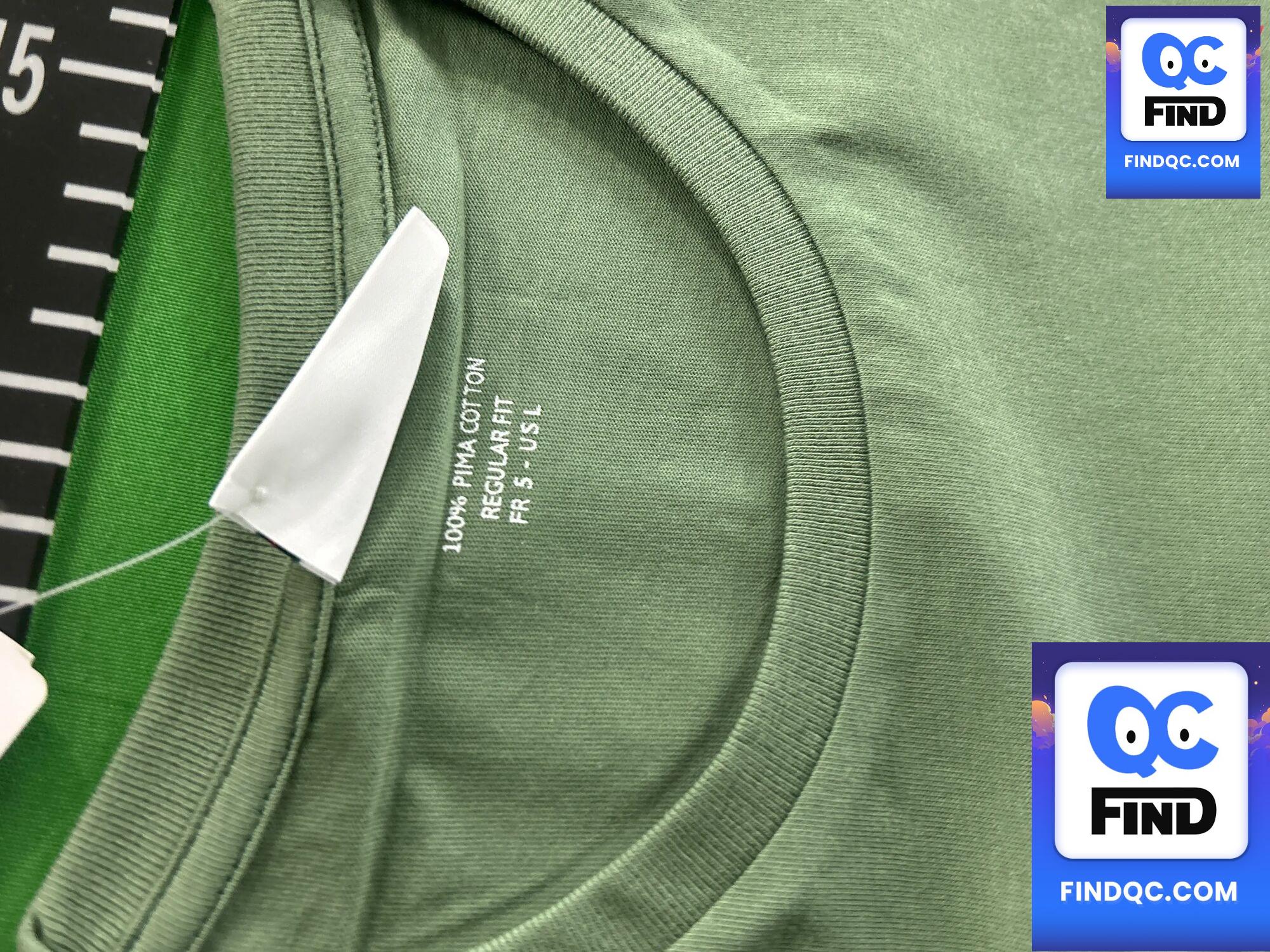 100% Pima Cotton Regular Fit T-Shirt QC