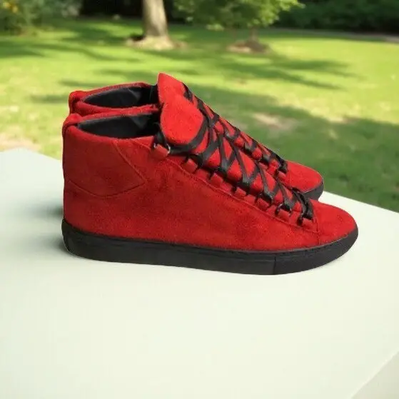 Shoes Paris Trendy Shoes High-Top Black Suede Sneakers White Fashion Running Shoes Couple Shoes Sports Classic Men's Shoes